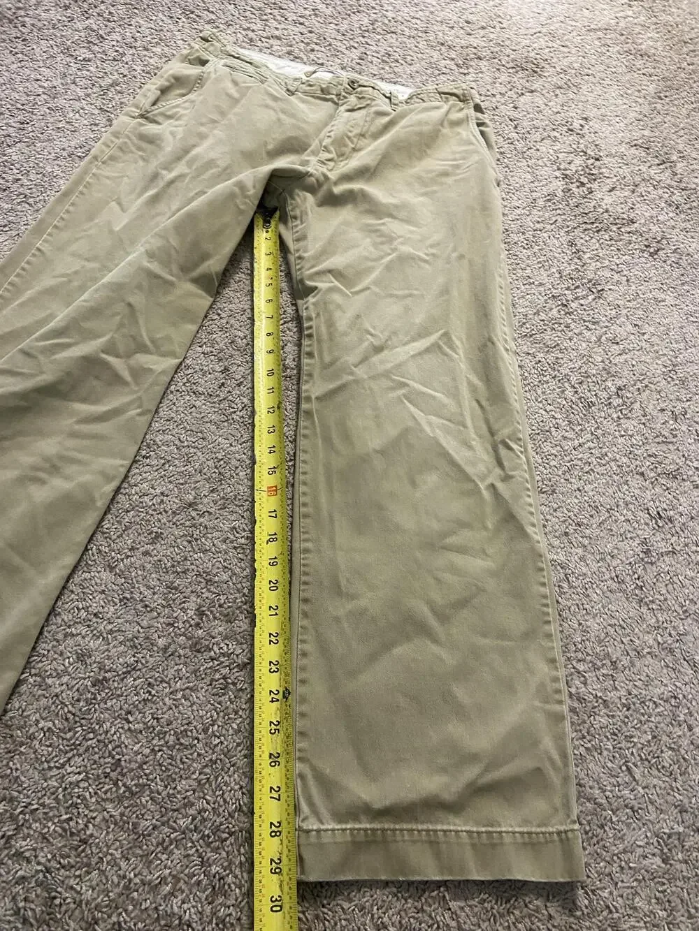 American Eagle Outfitters Pants Mens 34x32 Beige Classic Khaki Chino Pockets